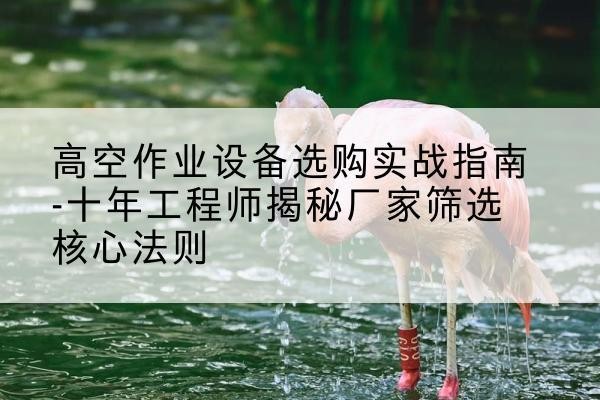 白杨剪叉式升降机厂家-高空作业设备选购实战指南-十年工程师揭秘厂家筛选核心法则